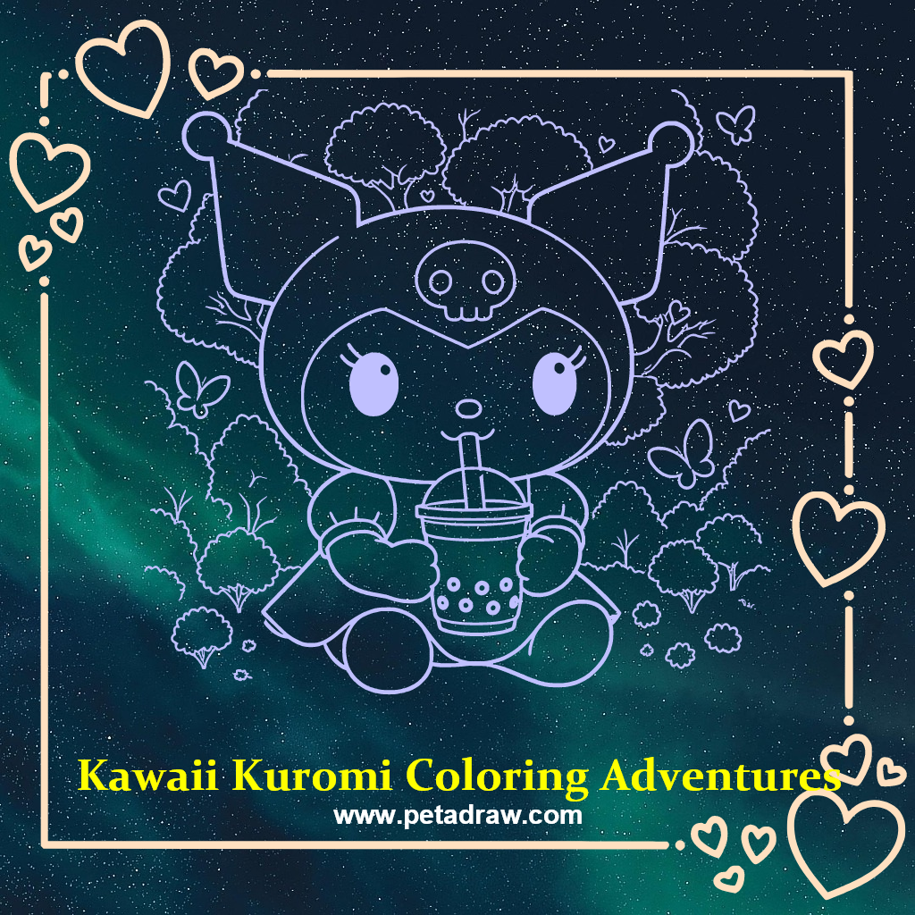 Kawaii Kuromi Coloring Adventures: A Galaxy of Fun!