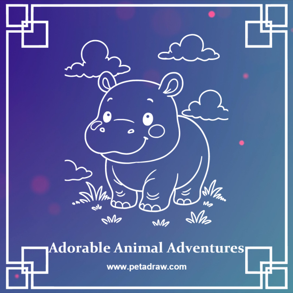 Adorable Animal Adventures: A Collection of Cute & Playful Illustrations