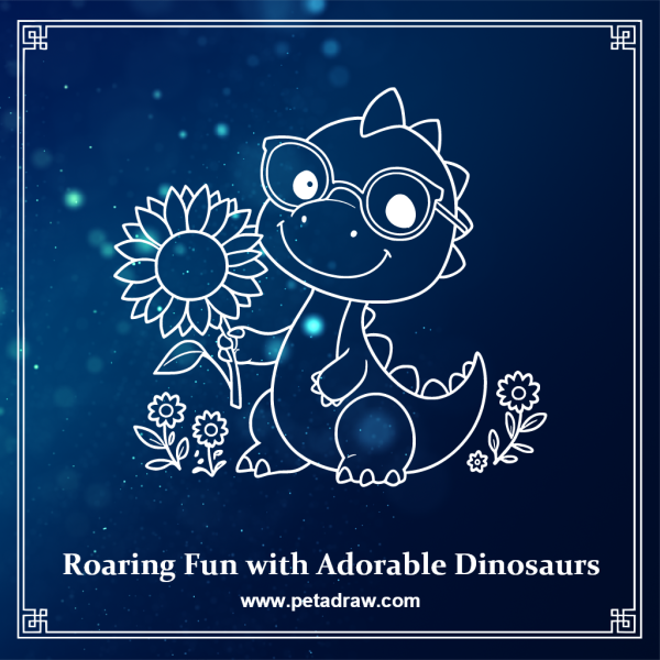 Roaring Fun with Adorable Dinosaurs: A Collection of Cute and Mighty Creatures!