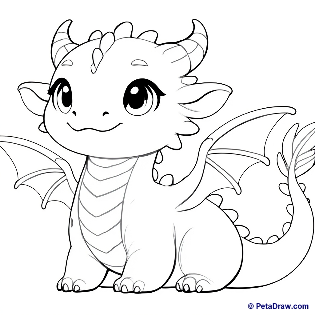 Cute baby dragon
