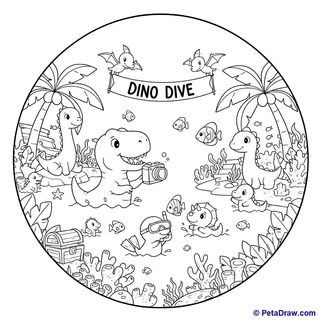 Dinosaur Underwater Adventure