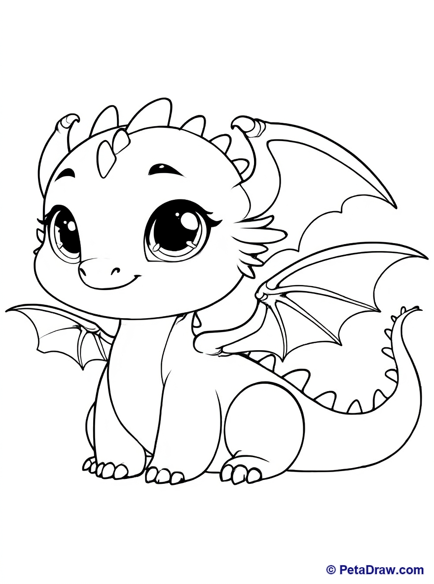 Cute baby dragon
