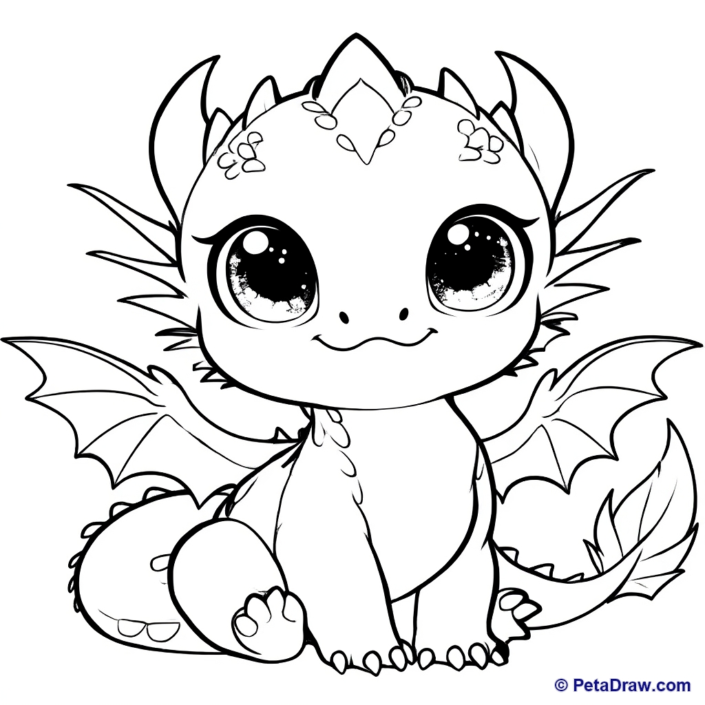 Cute baby dragon
