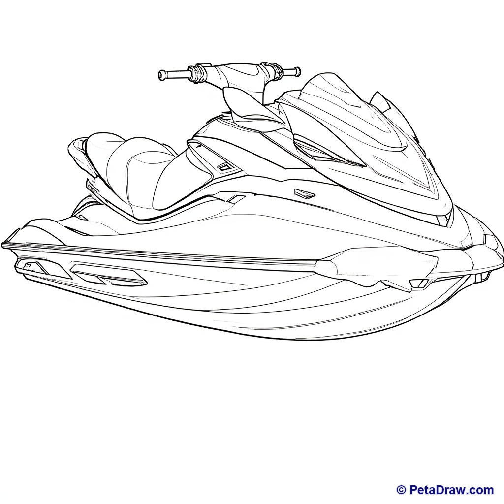 Jet ski on the water