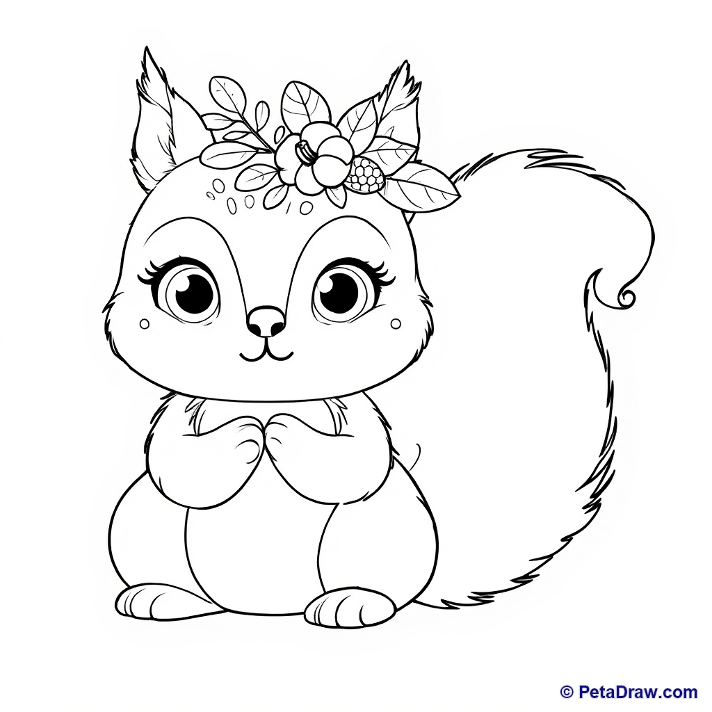 Cute Squirrel Illustration